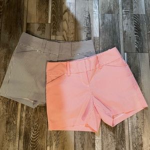 Ann Taylor Stripe Signature Shorts (2 pairs of shorts)